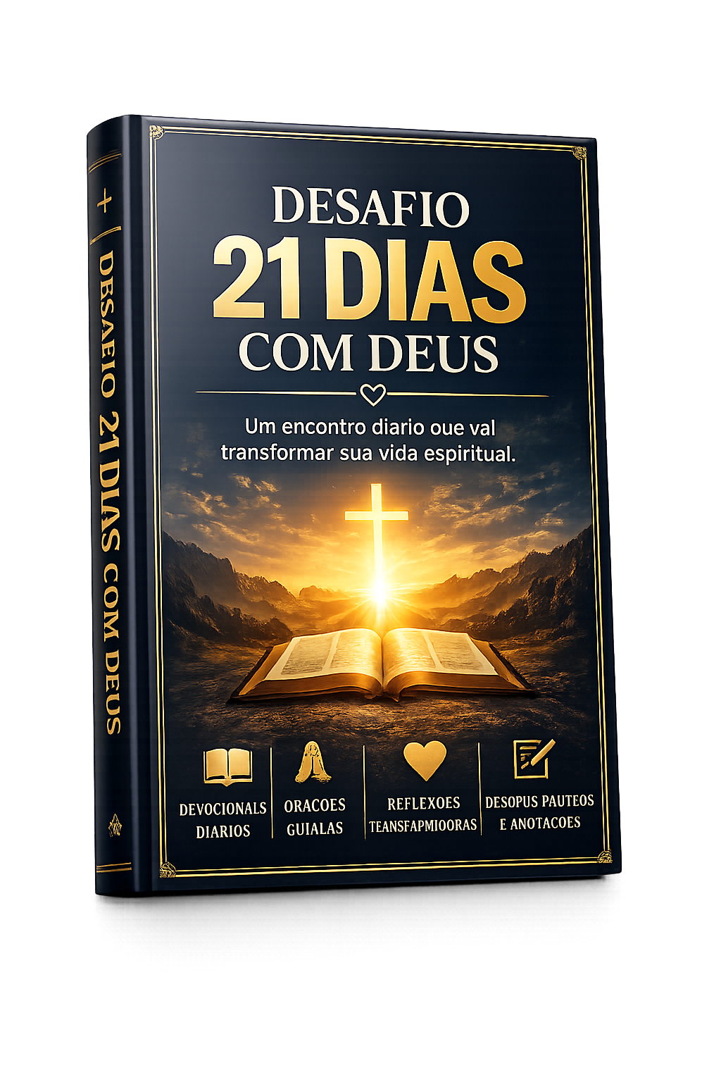 Mockup do material Desafio 21 Dias com Deus
